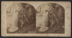 View of staircase and waterfall, Havana, N. Y..