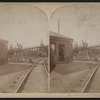 View of the Erie Railroad yard.