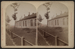 Erie Railroad yard, showing round house.