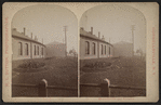 Erie Railroad yard, showing round house.
