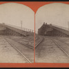 View of the Erie Railroad yard.