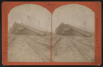 View of the Erie Railroad yard.