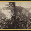 Taughannock Fall, view from Halsey's Hotel, at sunrise.