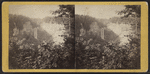 Taughannock Fall, view from Halsey's Hotel, at sunrise.