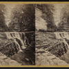 Monument Rock and cascade, Buttermilk Ravine, Ithaca, N.Y.