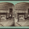 Interior of the McGraw-Fiske Mansion, Ithaca, N.Y. Carved mantlepiece and tapestries in guest chamber. (W. H. Miller, architect)
