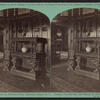 Interior of the McGraw-Fiske Mansion, Ithaca, N.Y. Ancient carved oak side-board in dining room. (W. H. Miller, architect)