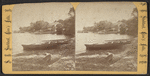 Boats on the shore of Lake George.