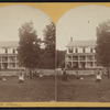 Croquet players on lawn. Phenix Hotel, Lake George.