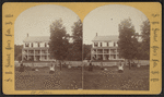 Croquet players on lawn. Phenix Hotel, Lake George.