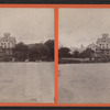 Lake Mahopac and view of a hotel in the distance