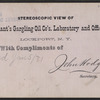 Merchant's Gargling Oil Co's. laboratory and office, Lockport, N.Y. (Burned Jan. 5/[18]81).