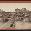 View from foot of the locks looking up, Lockport.