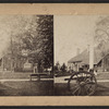 Washington's Headquarters, Newburgh, N.Y. Side view with cannon.