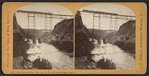 New Iron R.R. Bridge, Portage, N.Y. -- (first passenger train.)