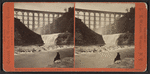 First Fall in Genesee River, and Portage R.R. Bridge.