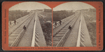 Looking across top of R.R. Bridge, Portage, N.Y., toward Depot.