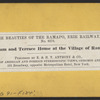 The Dam and Terrace House at the Village of Ramapo.
