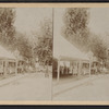 View of people in front of a roadside eaterie, Rochester.
