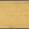 Church of the Visitation, B.V.M. Broadway, Saratoga, N.Y.