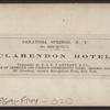 Clarendon Hotel.