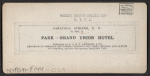 Park, Grand Union Hotel.