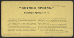 Geyser Spring.