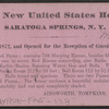United States Hotel, Saratoga, N.Y.