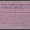 United States Hotel, Saratoga, N.Y.