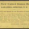 United States Hotel Parlor, Saratoga, N.Y.
