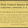 Lawn View, United States Hotel, Saratoga, N.Y.