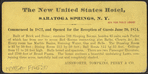 Morning Scene on rear Piazza, United States Hotel, Saratoga, N.Y.