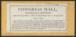 Congress Hall, Saratoga Springs.
