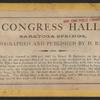 Congress Hall, Saratoga Springs.