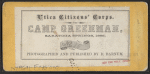Utica Citizens' Corps, Camp Greenman,  Saratoga Springs, 1869.