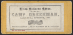 Utica Citizens' Corps, Camp Greenman, Saratoga Springs, 1869.