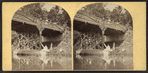 Viewers above and below the bridge, Sharon Springs.