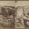 Ruins of Ticonderoga. Cellar of the cast line of barracks, showing entrance to the oven, looking north.