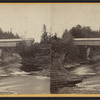 View of a covered bridge.