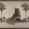 View of a man at a crossroads.