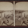View of Troy, including view of steamboats and bridge.