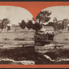 View with a rustic bridge.
