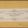 Conservatory Chapel, Forest Hill Cemetery, Utica, N.Y. [interior]