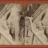 Cavern cascade and long stairs, Watkins Glen.