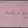 Highland Falls.