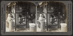 Filling and sewing bags of granulated sugar, New York.
