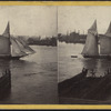 The East River from the Grand Street Ferry, Brooklyn, E.D.