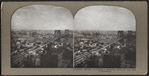 Brooklyn Bridge, icluding a bird's-eye view of the city of Brooklyn.