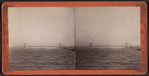 Distant view of the Brooklyn Bridge.