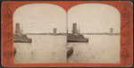 East River bridge towers.